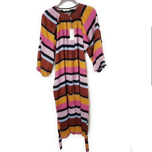 NWT Tucker NYC Classic Knee Length Dress in 
Mesa Stripe - Picture 3 of 5